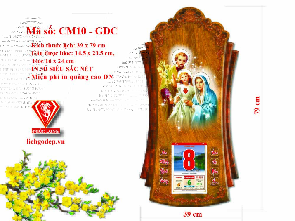 Lịch 3D Gia Đình Chúa
