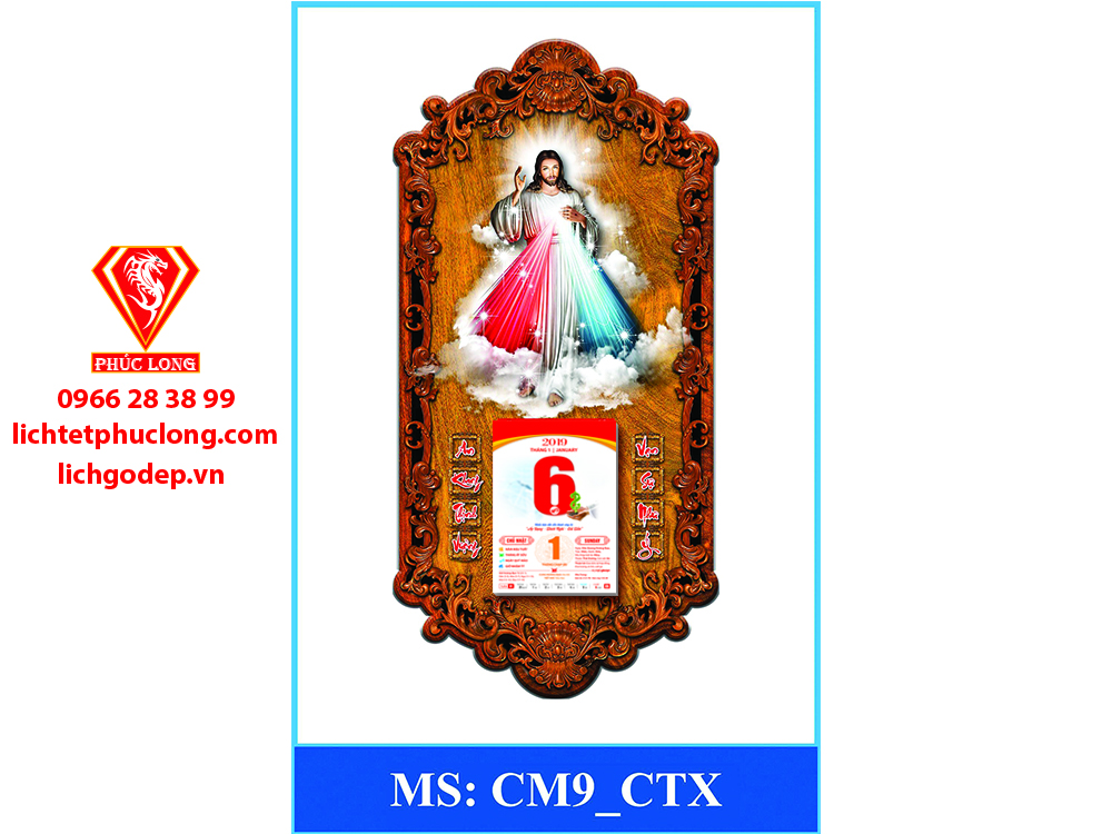 Lịch 3D Đức Chúa Giê-su (CM9-CTX)