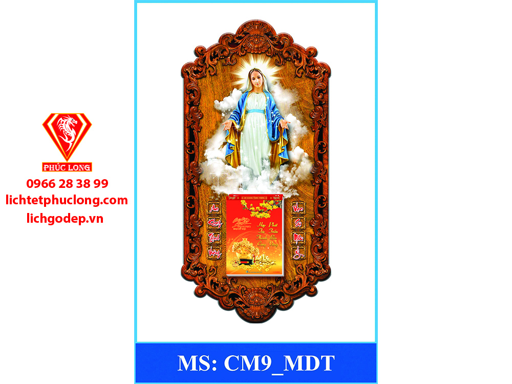 Lịch 3D Đức mẹ Maria (CM9-MDT)